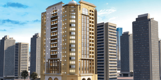Stunning view of Nuaimia 2 Towers in Ajman, showcasing modern architecture.