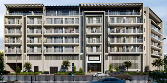 Glorious Central Residences in Al Warsan, Dubai – Modern luxury apartments for sale.
