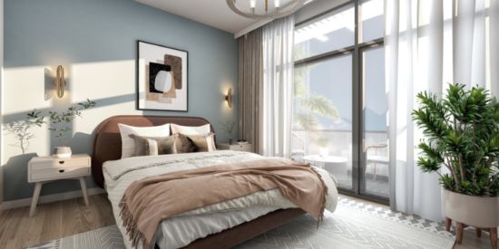 Luxury townhouse exterior at Verdana in Dubai Investment Park