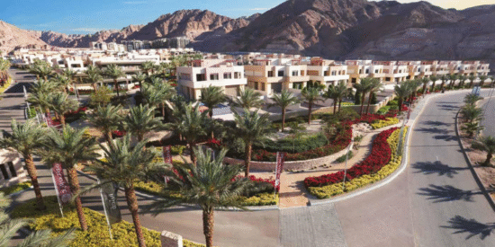 منازل قرية الراحة في مرسى زايد، العقبة