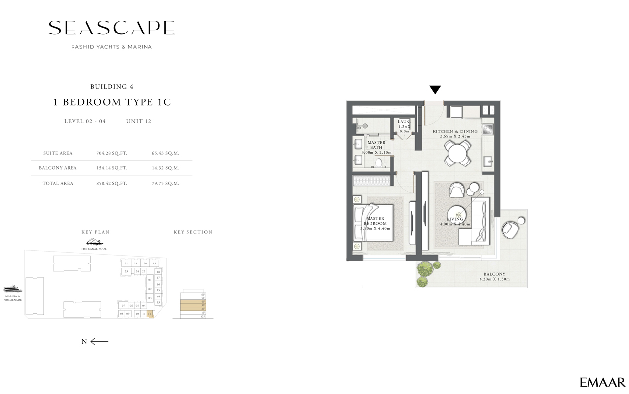 B4-Type 1C, Level 02-04, Unit 12