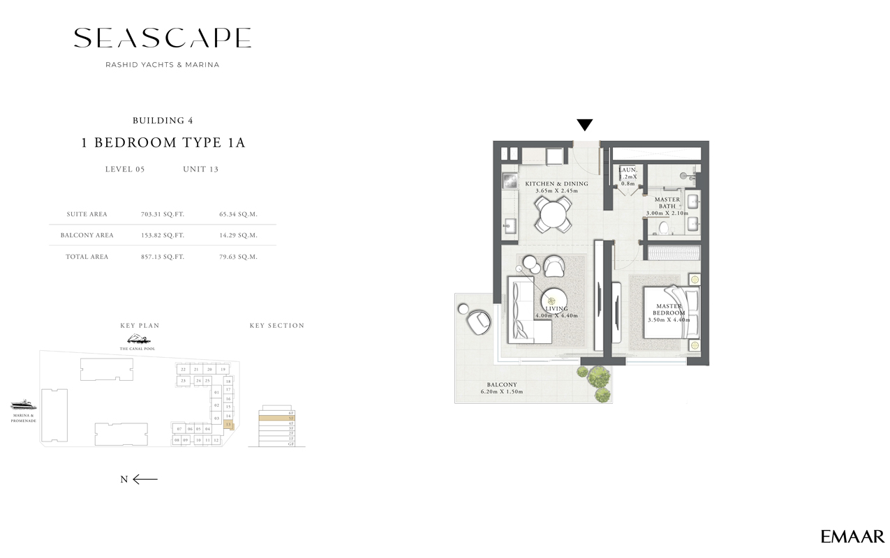 B4-Type 1A, Level 05, Unit 13