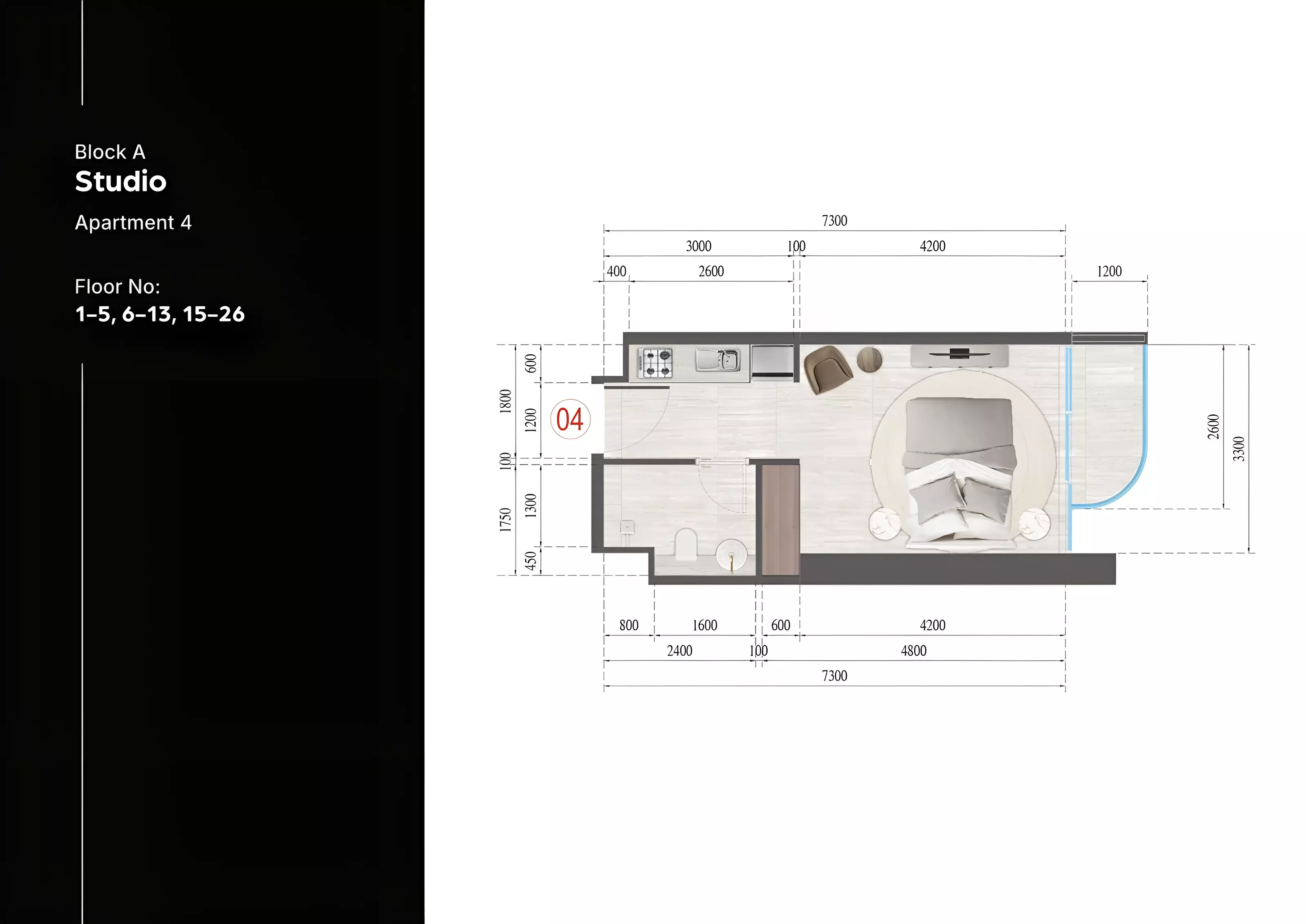 Block B Studio Apartment 4