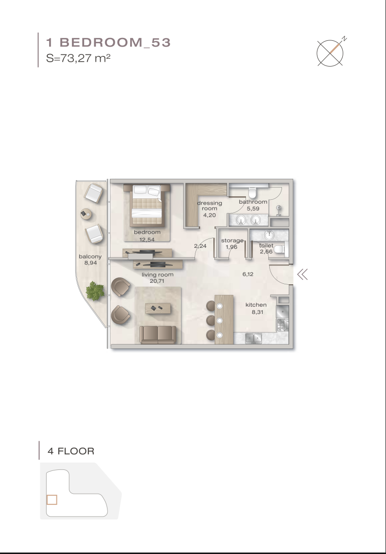 1 Bedrooms _53