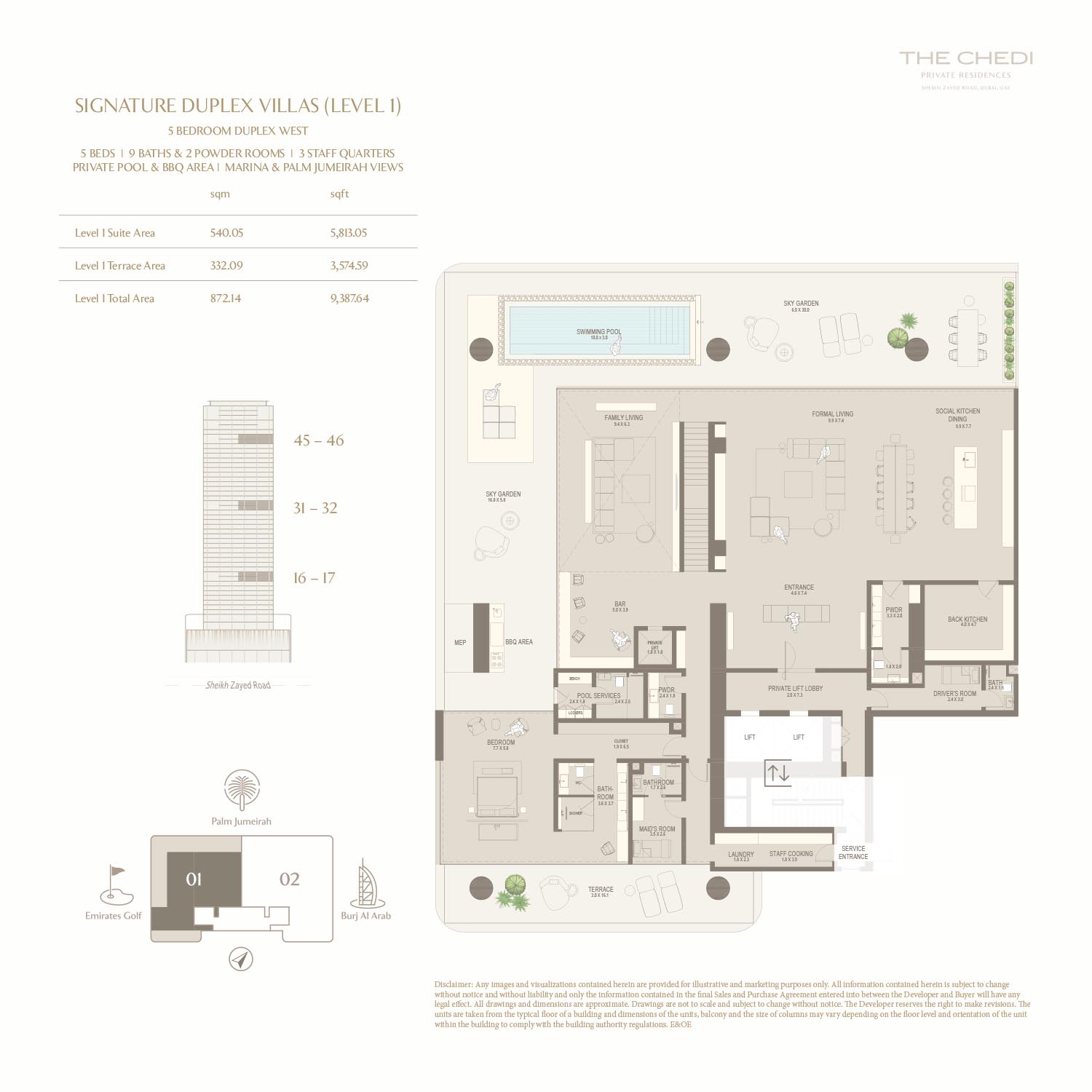 Type 1 East Duplex Villas