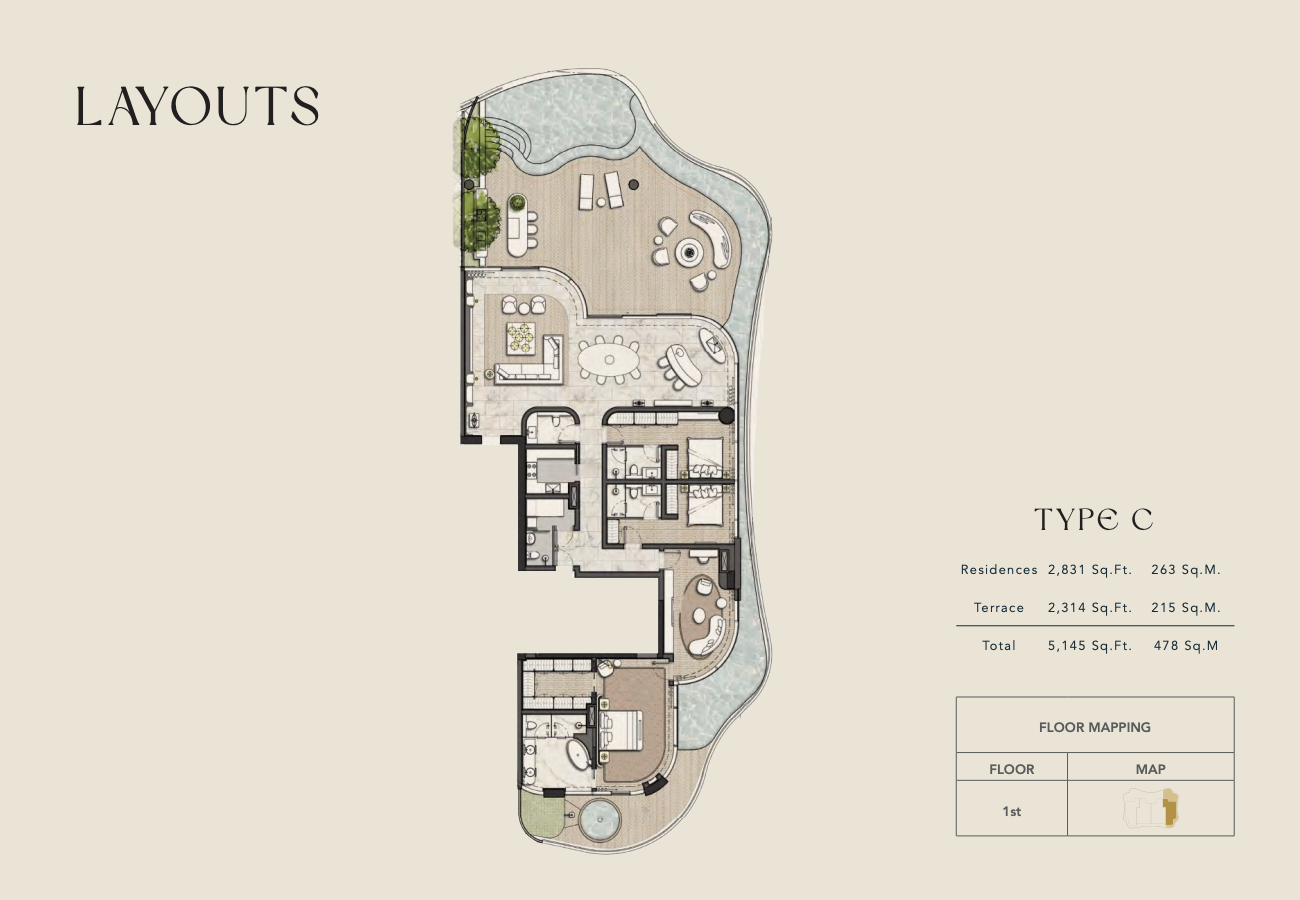 3 Bedroom Penthouse