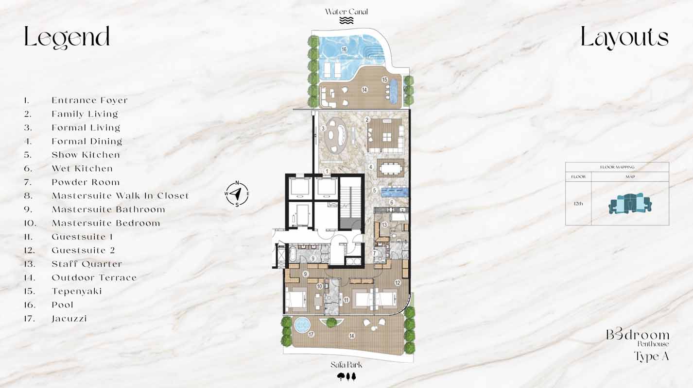 3 Bedroom Penthouse