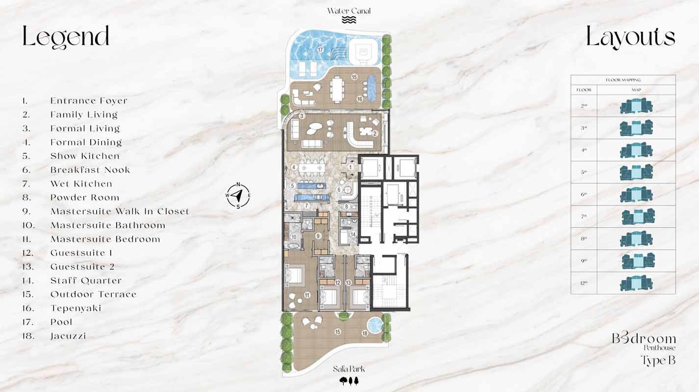 3 Bedroom Penthouse