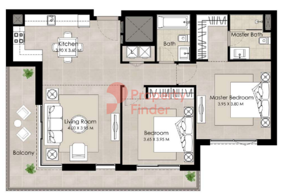 2 Bedroom Apartment