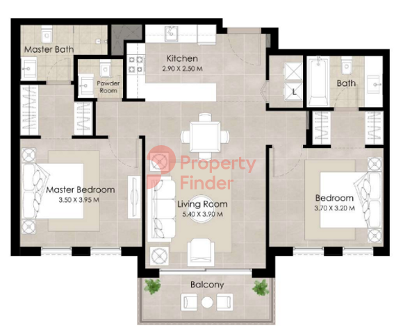 2 Bedroom Apartment