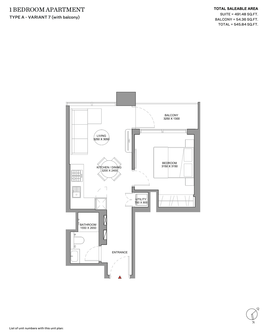 Type A - Variant 7 (With Balcony)