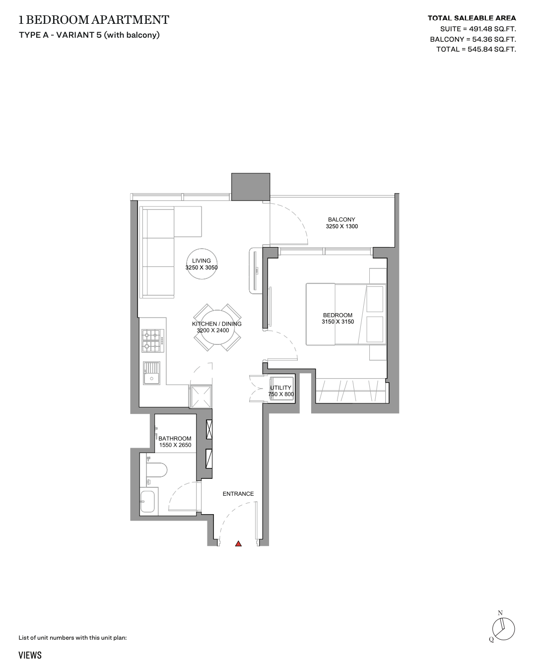 Type A - Variant 5 (With Balcony)