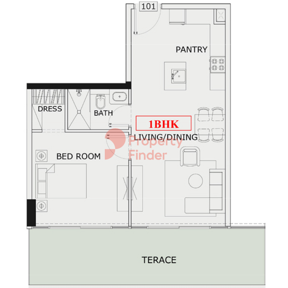 1 Bedroom Apartment