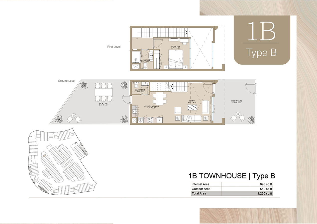 1 Bedroom Townhouse