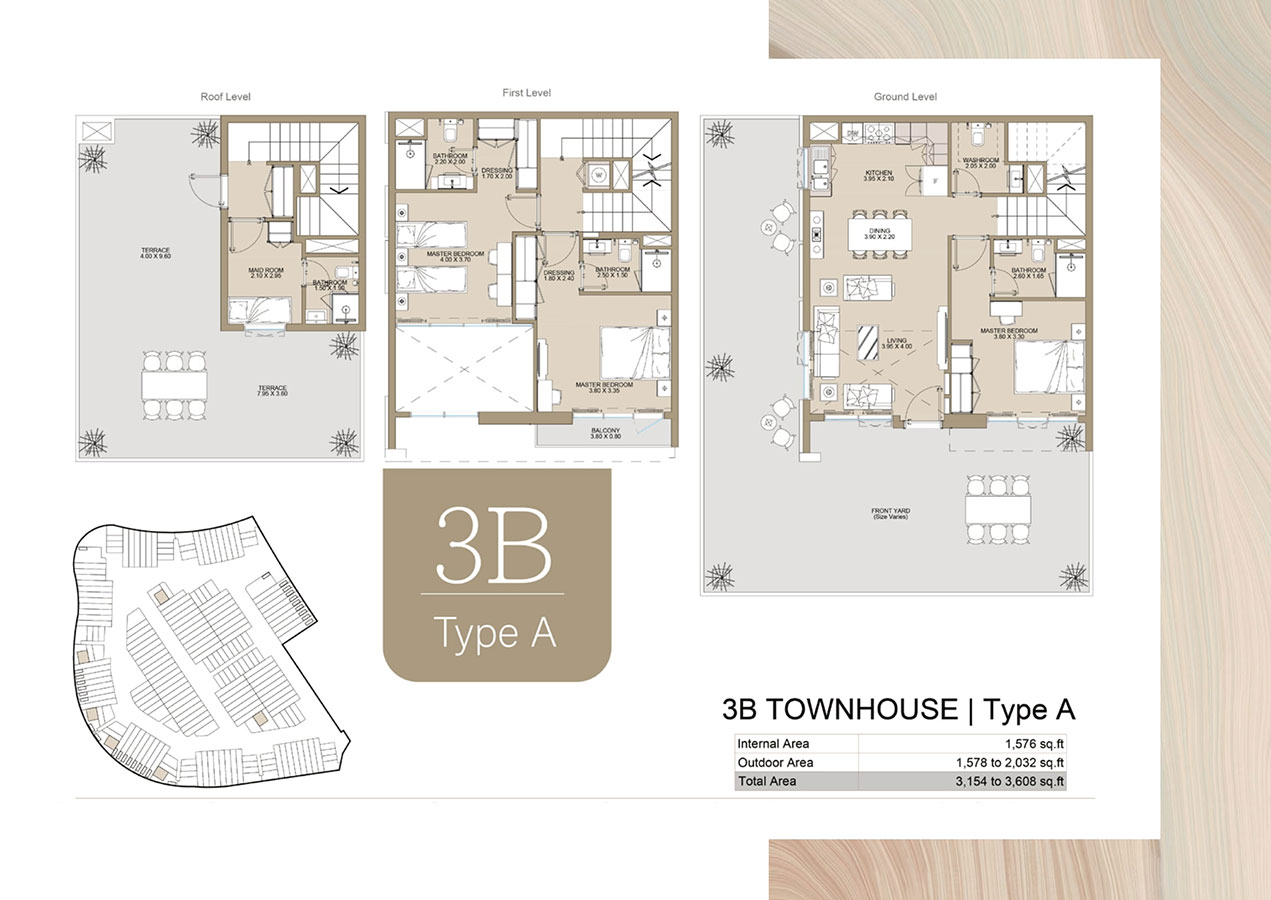 3 Bedroom Townhouse