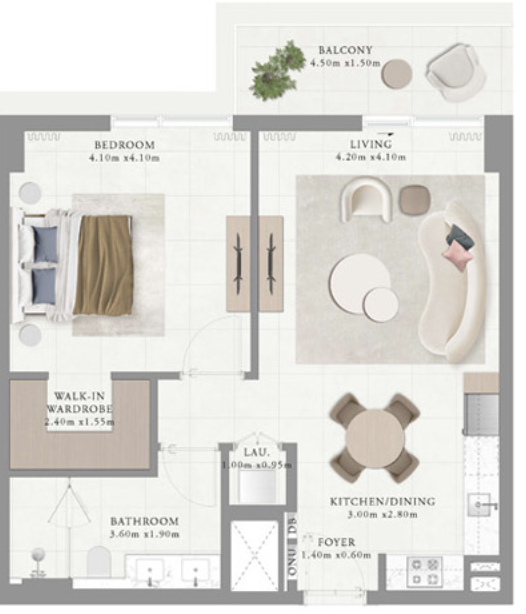 Type 6 1 bed Building 1