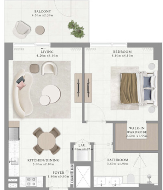 Type 2 Building 1 1 bed