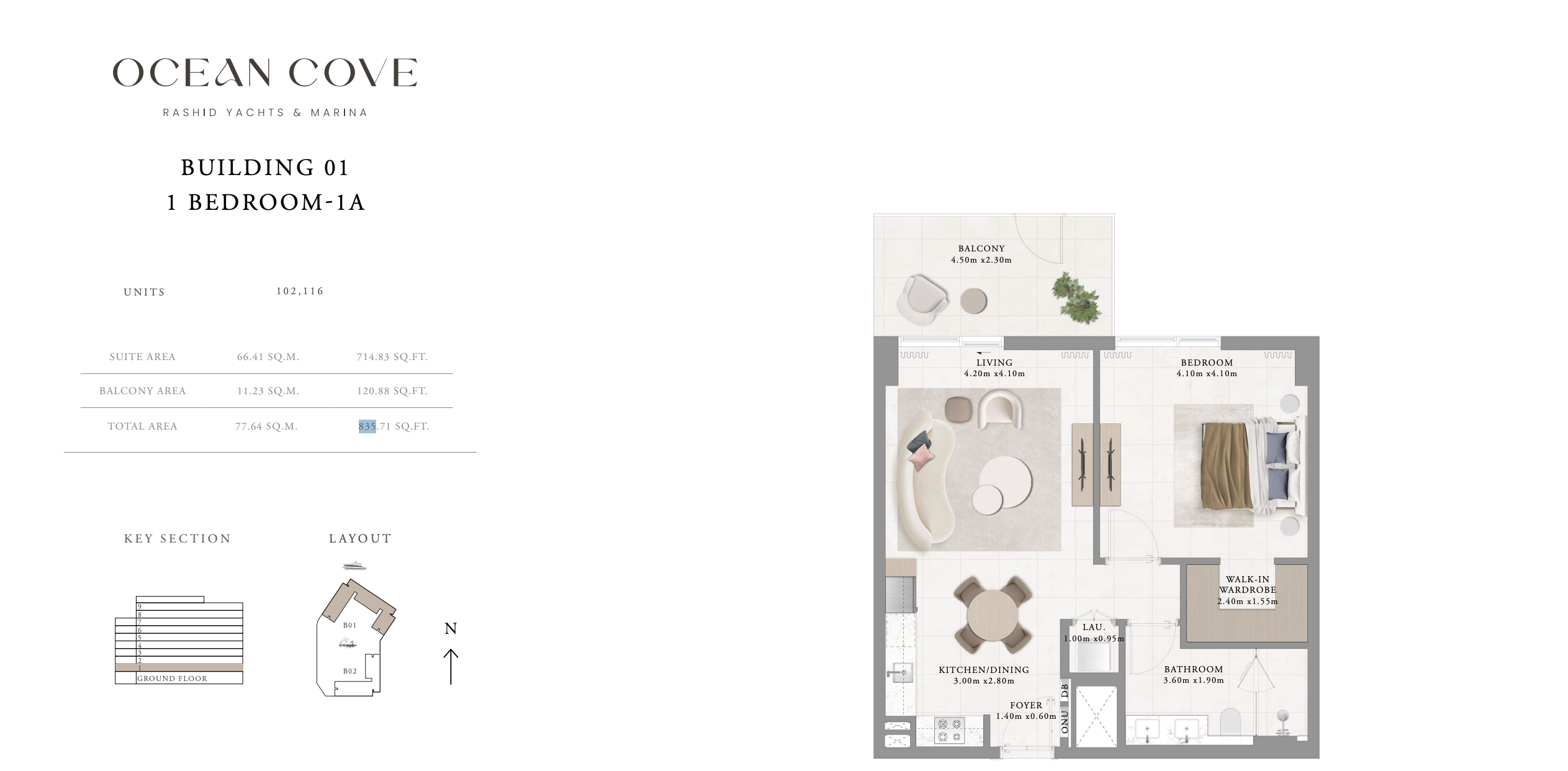Type 1A 1BR -Building 1