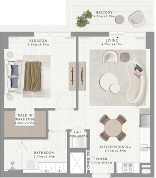 Type 8 Building 1 1 bed