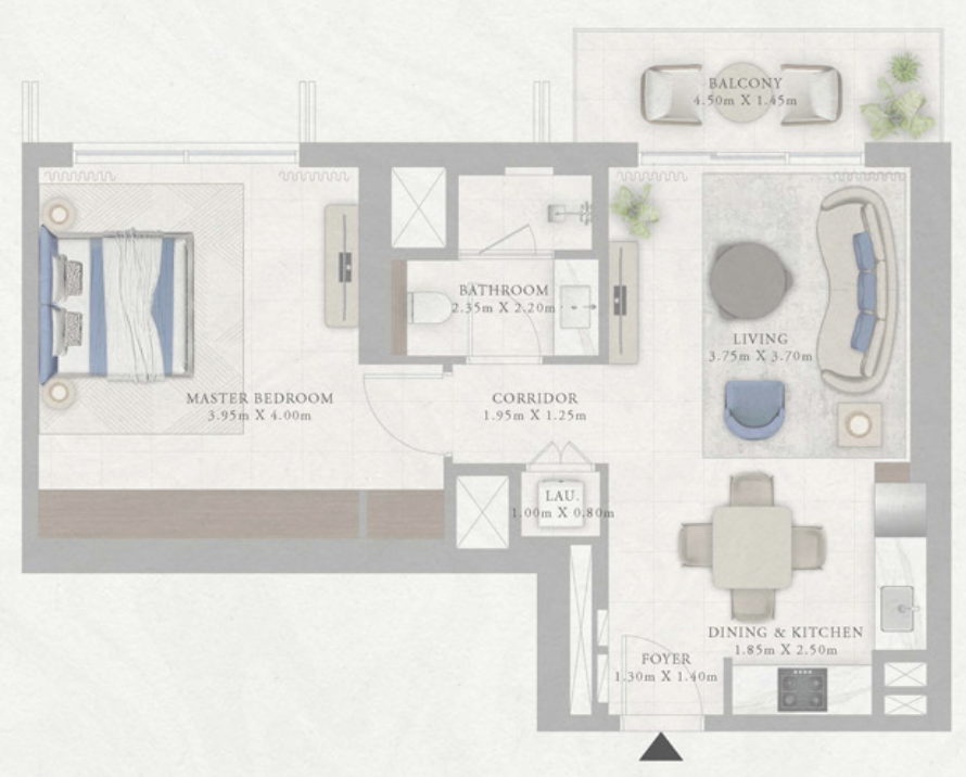 Type 2 1 BED 1 TOWER