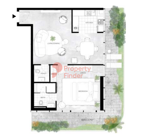 1 Bedroom Apartment
