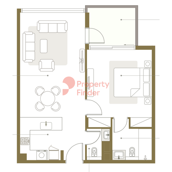 1 Bedroom Apartment
