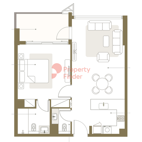 1 Bedroom Apartment