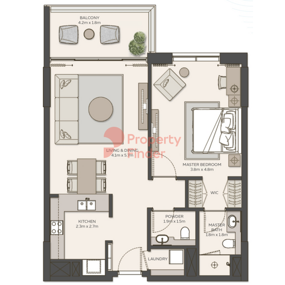 1 Bedroom Apartment