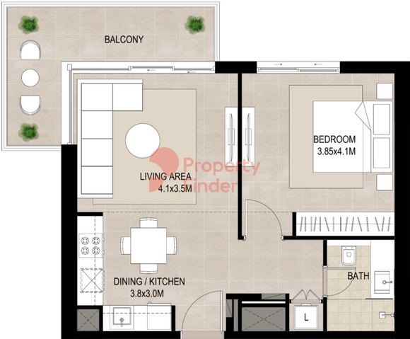 1 Bedroom Apartment