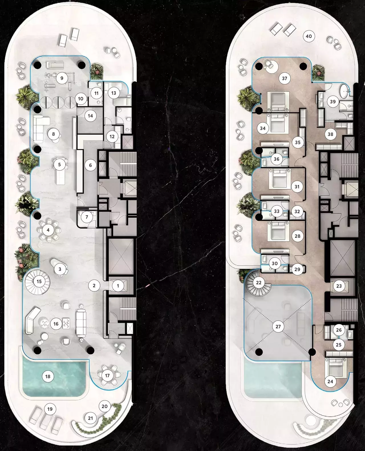 6 Bedroom Duplex