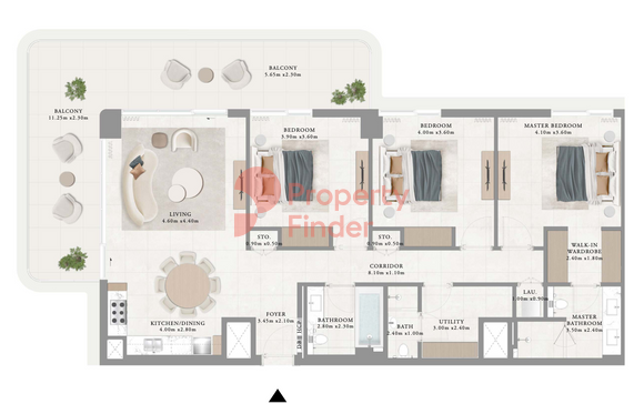 3 Bedroom Apartment