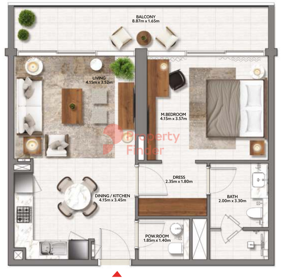 1 Bedroom Apartment