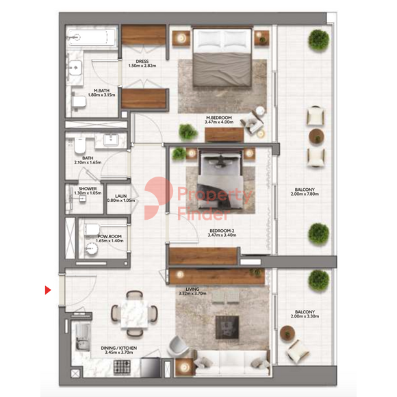 2 Bedroom Apartment