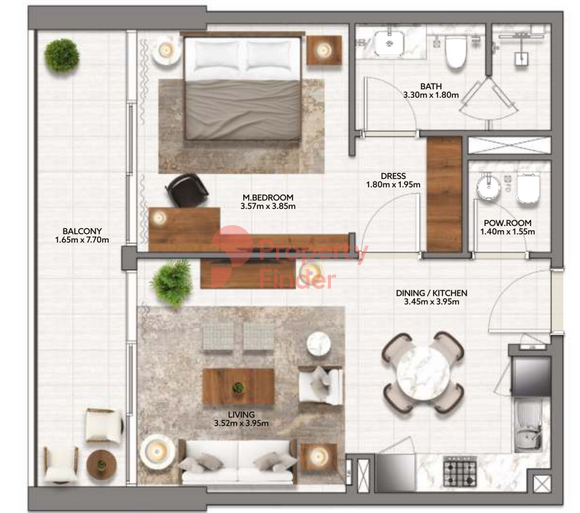 1 Bedroom Apartment