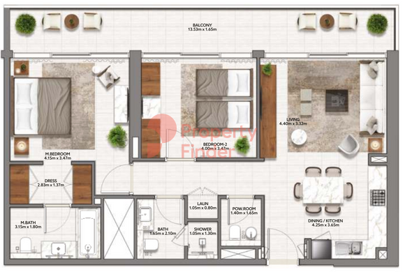 2 Bedroom Apartment