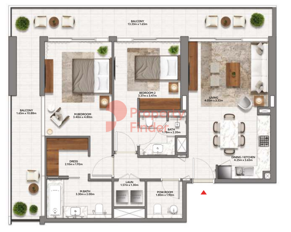 2 Bedroom Apartment