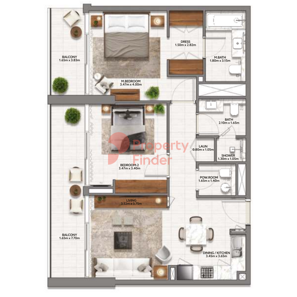 2 Bedroom Apartment