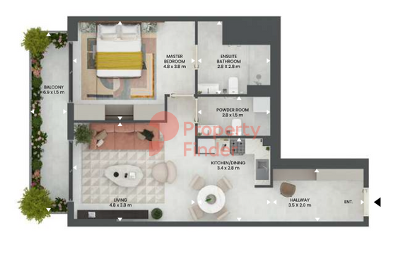 1 Bedroom Apartment
