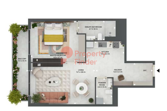 1 Bedroom Apartment