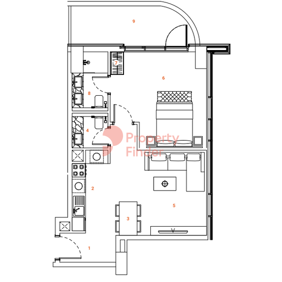 1 Bedroom Apartment