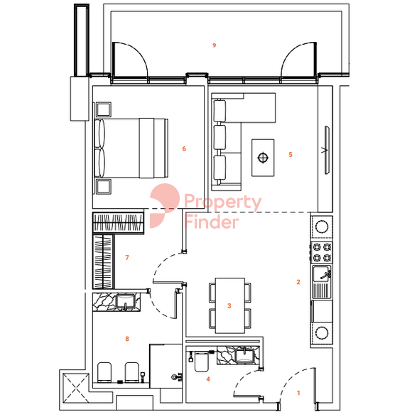 1 Bedroom Apartment