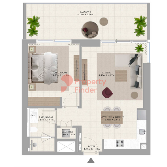 Type 5 Building A-1 Bedroom Apartment