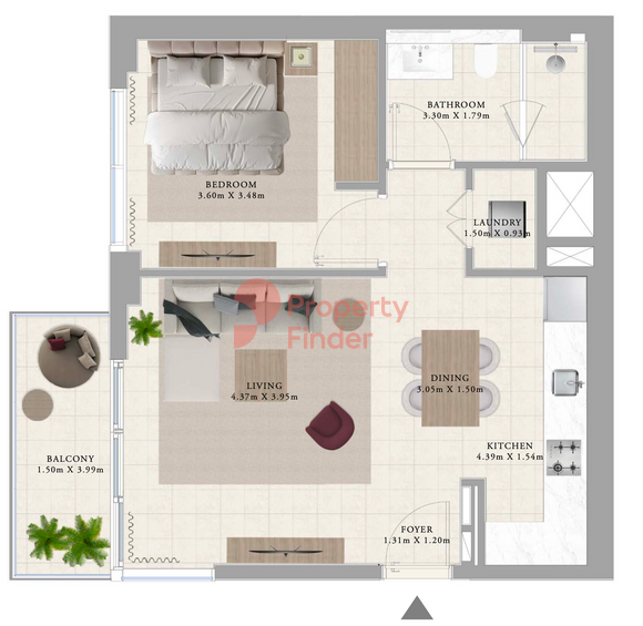 Type 2 Building A-1 Bedroom Apartment