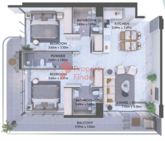 2 Bedroom Apartment