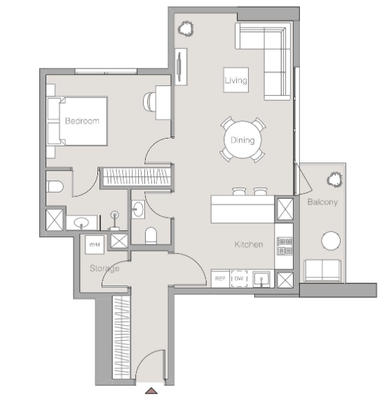 1 bedroom apartment
