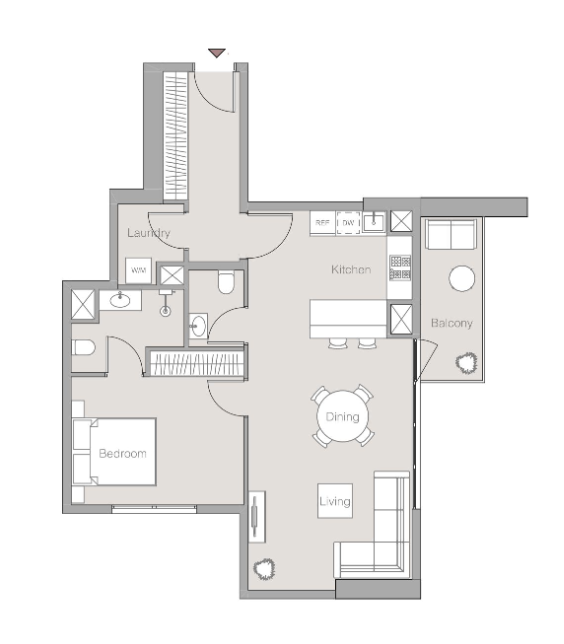 1 bedroom apartment