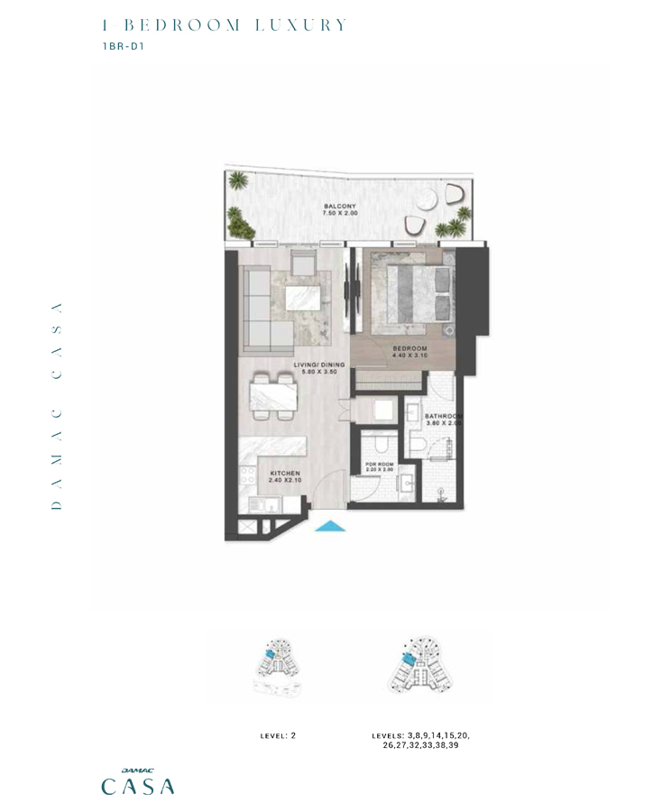 1 Bedroom Apartment