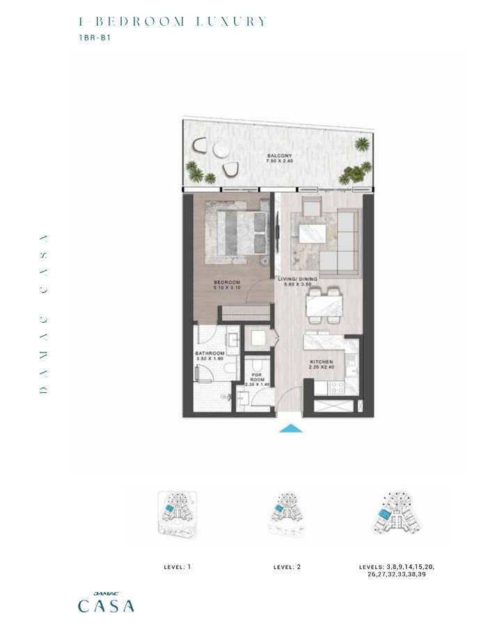 1 Bedroom Apartment