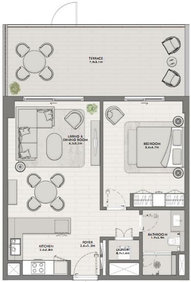 Type 1D Ground Floor - Building A - 3