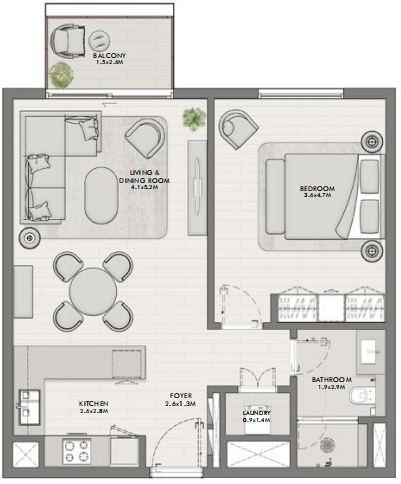 Type 1A Level 1-5 & 6-8 - Building A - 1